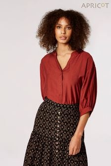 Apricot Red Textured High Low Round Neck Shirt (316082) | €21.50