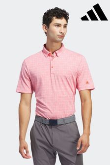 adidas Golf Pink Go To Novelty Polo Shirt