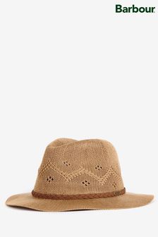 Barbour® Beige Womens Flowerdale Trilby Summer Hat (316353) | ₪ 260