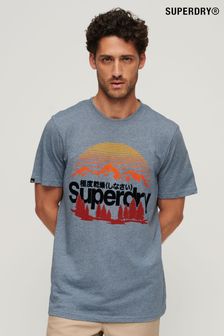 Superdry Blue Great Outdoors Graphic T-Shirt (316555) | ₪ 151