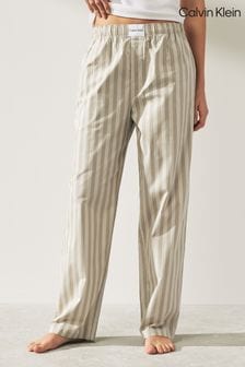 Calvin Klein Cream Pure Cotton Stripe Pyjamas Trousers (316772) | 315 zł