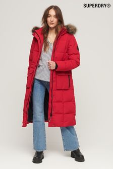 Superdry Red Everest Longline Puffer Coat (317062) | OMR83