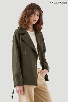 Kaldtvaer Green Kristian Short Trench Coat (317242) | $180