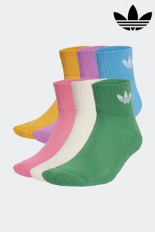 adidas White Mid Ankle Socks 3 Pack (318647) | ₪ 101