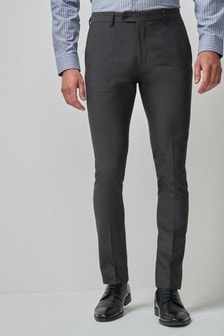 Tmavosivá - Extra skinny strih - Oblekové nohavice (319000) | €9