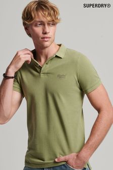 Zelena - Vintage polo srajca ponošenega videza Superdry (319199) | €23