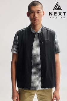 Black Active Woven Bomber Gilet (319398) | $54