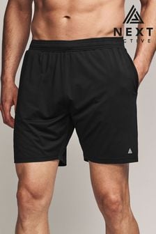 Black Textured Active Shorts (319412) | $22