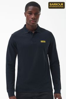 שחור - חולצת פולו עם שרוולים ארוכים לגברים של Barbour® International (319431) | ‏302 ‏₪