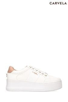 Carvela Jive Lace Up White Trainers (320065) | $153