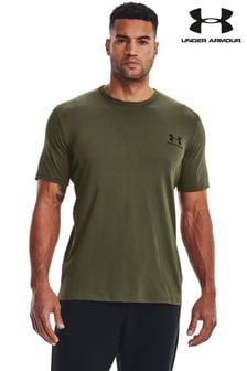 Under Armour Green Under Armour Left Chest Short Sleeve T-Shirt (320192) | 124 QAR
