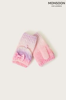 Monsoon Pink Rebecca Bow Gloves (320440) | 29 QAR