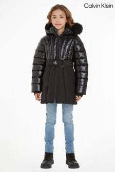 Dziecięcy płaszcz puchowy Calvin Klein z paskiem (321122) | 662 zł