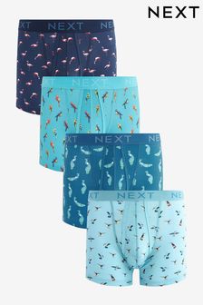 Blue Mixed Birds 4 pack A-Front Boxers (321243) | €32