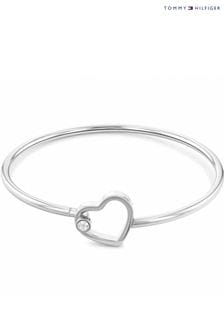 Tommy Hilfiger Jewellery Ladies Silver Tone Minimal Hearts Bracelet (321278) | €87