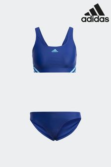 adidas Blue 3 Stripes Bikini (321453) | SGD 74