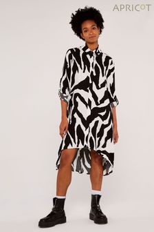 Apricot White Zebra Oversized High Low Dress (321800) | €37