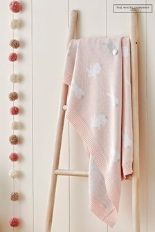 Pink The White Company Kids Pink Bunny Baby Blanket (322157) | €21.50