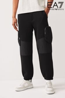 黑色 - Emporio Armani Ea7實用寬鬆工裝慢跑運動褲 (322693) | NT$6,070