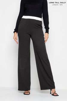 Long Tall Sally Black Contrast Trousers (323396) | SGD 72