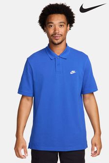 Синий - Рубашка поло с короткими рукавами Nike Club (324413) | €45