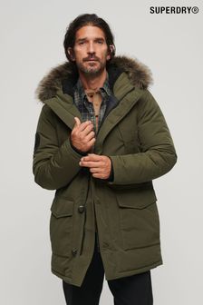 Superdry Green Everest Faux Fur Hooded Parka (324517) | SGD 281