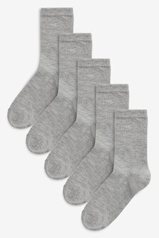 Grey Modal Mix Socks Five Pack (324575) | €5.50