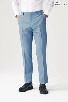 Light Blue Tailored Fit Motionflex Stretch Suit: Trousers (324719) | AED167