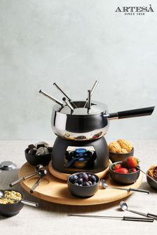 Artesa Silver Six Person Party Fondue Set