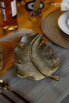 Artesa Gold Cast Aluminium Leaf Plate (325063) | kr350