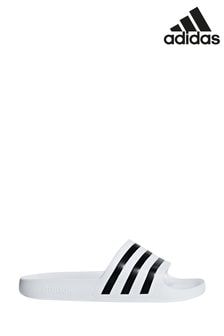 adidas White Adilette Aqua Sliders (325166) | R392