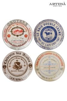 Artesa Set of 4 Assorted Gourmet Cheese Plates (325240) | €35