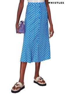 Синяя юбка с цветочным принтом Whistles (325516) | €65