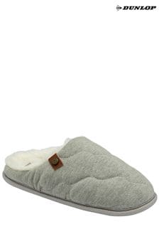 Dunlop Grey Ladies Closed Toe Quilted Mule Slippers (325626) | 28 €
