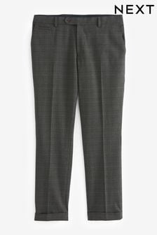 Green Slim Trimmed Check Suit: Trousers (325807) | HK$431