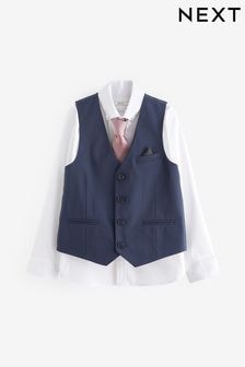 Navy Blue Waistcoat Set (12mths-16yrs) (326322) | $55 - $70