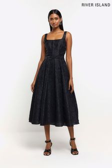 Black midi hotsell prom dress