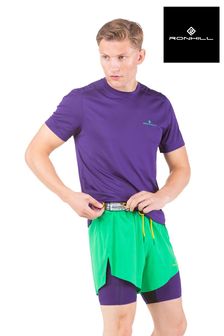 Pantalones cortos técnicos verdes dos en uno de hombre Distance Twin de Ronhill (327058) | 85 €