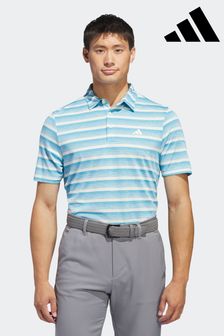 أزرق/أبيض - قميص بولو خطوط لونين من Adidas Golf (328023) | 194 د.إ