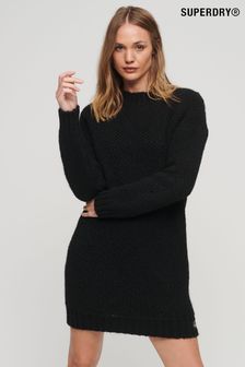 Superdry Black Textured Knit Crew Dress (328097) | 100 €