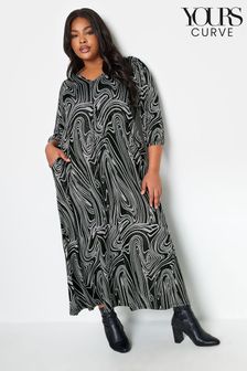 Yours Curve Black Maxi Dress (328246) | kr480
