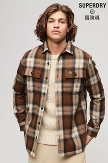Superdry Brown Wool Miller Overshirt (328353) | 115 €