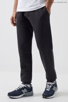 Men s French Connection Black Casual Adjustable Waist Joggers