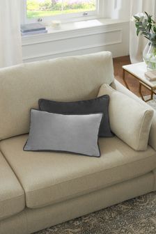 Grey/Grey Mila Twin Velvet Square Cushion (329200) | 20 €