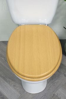 Showerdrape Brown Norfolk Soft Close Wooden Toilet Seat (329210) | €57