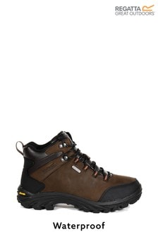Regatta Brown Burrell Leather Waterproof Walking Boots
