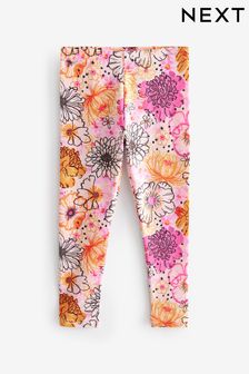 Pink Ditsy Floral Printed Leggings (3-16yrs) (329647) | kr90 - kr180