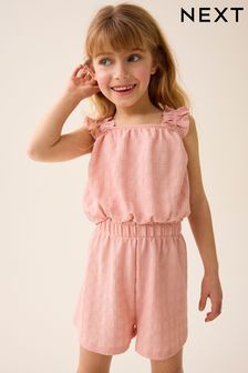 Pink Textured Vest and Short Set (3-16yrs) (329710) | NT$530 - NT$800