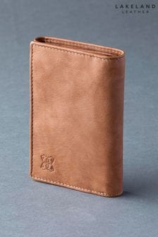 محفظة جلد بني طية ثلاثية Bowston من Lakeland Leather (330230) | 191 ر.س