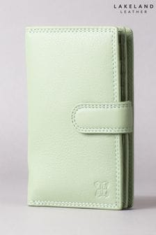 Зеленый - Кожаный кошелек на вкладке Lakeland Leather (330254) | €41